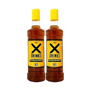 2 UND. X DRINKS BANANINHA 1 LITRO - GARRAFA