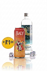 Vodka Abyssal 950ml + Baly Morango e Pêssego 473ml por apenas +R$1