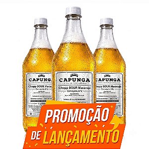 [LANÇAMENTO] 6x Chopp Sour Maracujá 1L - PET Growler