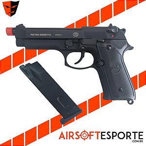Pistola de Airsoft GBB SRC SR-92 GB-0701 Preta