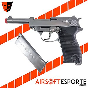 Pistola de Airsoft GBB WE Luger P38 L Sv