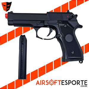 Pistola de Airsoft AEP Elétrica Cyma CM-126S