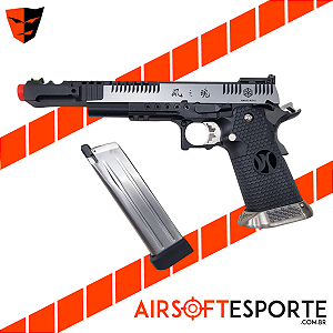 Pistola de Airsoft GBB Armorer Works Hi-capa HX HX2401 Bk e Sv