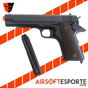Pistol Airsoft Cyma Aep 1911 Cm123 Bk