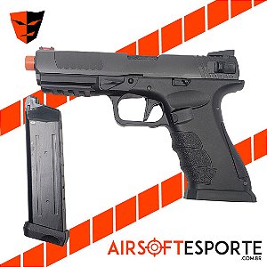 Pistola de Airsoft GBB CO2 APS Shark Full Auto ACP608C-BK