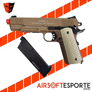 Pistola de Airsoft GBB KWA 1911 MKII PTP Desert