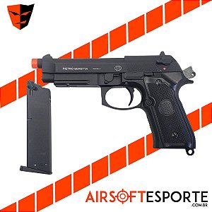 Pistola de Airsoft GBB KJW M9A1 Preta