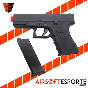 Pistol Airsoft WE Glock G19 Gen4 BK