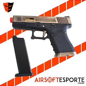 Pistola de Airsoft GBB WE Glock G19 T03