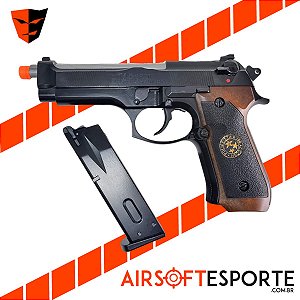 Pistola de Airsoft GBB WE M92 Biohazard Resident Evil Gen2 Bk