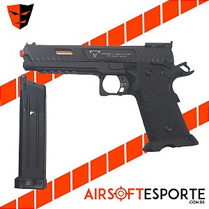 Pistola de Airsoft GBB John Wick 3 EMG Taran Tactics 3 TT - CM0100 Preta
