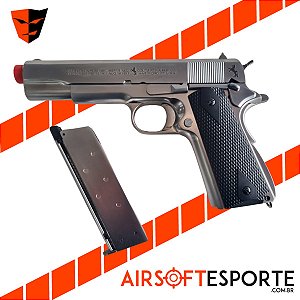 Pistola de Airsoft GBB We 1911 Matte Chrome