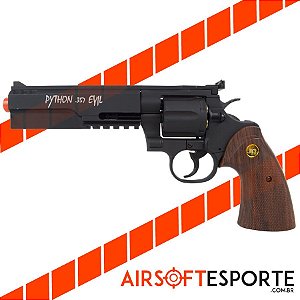 Pistol Airsoft King Arms Revolver Python 357 Evil Pg-04-Bk