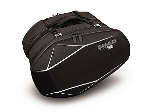 SHAD E-48 BOLSA LATERAL EXPANSÍVEL SEMI-RÍGIDA 20 A 26 LITROS TOURING - TOTAL 40 A 52 LITROS