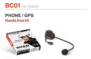 SHAD BC01 INTERCOMUNICADOR HANDS FREE INDIVIDUAL PILOTO - TELEFONE / GPS