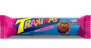 Biscoito Trakinas Recheada Morango 126g