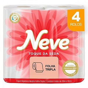 Papel Higienico Neve Neutro 4X30m