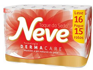 Papel Higiênico Neve Folha Dupla Neutro 30m Leve 16 Pague 15 Unidades
