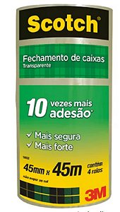 Fita Adesiva PVC 3M Incolor 45mmX45m