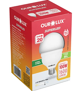 Lâmpada Ourolux Superled Ouro 20T 6500K