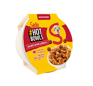 Hot Bowls Macarrão Mini Almôndegas Sadia 300g