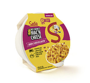 Mac'n Cheese Cheddar & Bacon Sadia Hot Bowls 300g