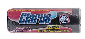 Saco p/lixo rolo preto 30L 30un