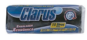 Saco p/lixo rolo preto 15Litros, 60unidades