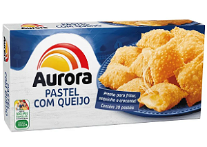 Pastel com Queijo Congelado Aurora Caixa 350g