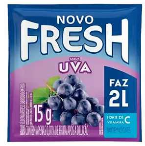 Refresco em Pó Fresh Uva Faz 2 Litros- 15g