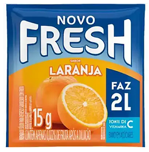 Refresco em Pó Fresh Laranja Faz 2 Litros- 15g
