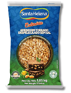 Amendoim Torrado Descascado Sem Sal Santa Helena Pacote de 1,01KG