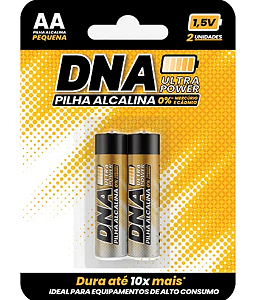 Pilhas Alcalinas DNA Power AA 2 Unidades