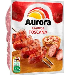 Linguiça Toscana Aurora Congelada Pacote com 700g