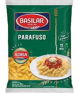Macarrão Basilar Parafuso Semolado 400g
