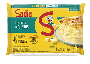 Lasanha Quatro Queijos Sadia Embalagem Econômica - 1kg