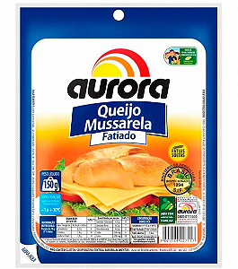 Queijo Mussarela Fatiado Aurora 150g