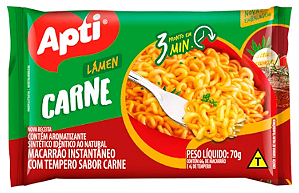 Macarrão Instantâneo Apti Sabor Carne 70g