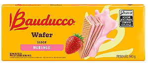 Wafer Bauducco 140g Morango