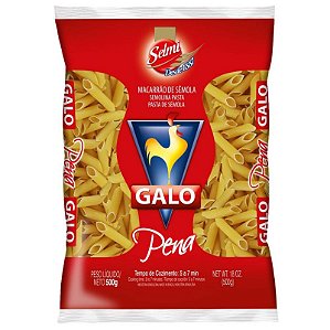 Macarrão Pena Sêmola Galo 500g