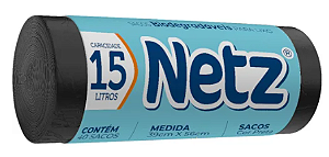 Saco de Lixo Netz Biodegradável 15L 40 Unidades