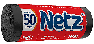 Saco de Lixo Netz Biodegradável 50L 20 Unidades