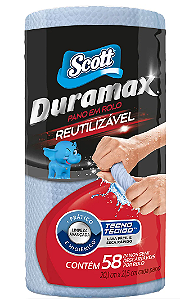 Pano Scott Duramax Reutilizável Em Rolo 58 Panos