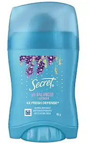 Desodorante Barra Secret Balanced Lavanda - 45g