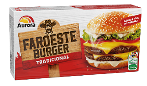 Faroeste Burger Caixeta Aurora Tradicional 672g