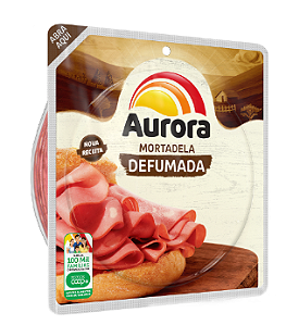 Mortadela Defumada Fatiada Aurora 180g