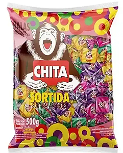 BALA MASTIGAVEL CHITA 500GR SORTIDO