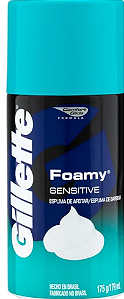 Espuma de Barbear Gillette Foamy Sensitive 175g