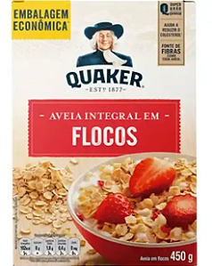 Aveia em Flocos Regulares Quaker Embalagem Econômica - 450g