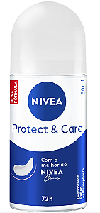 Desodorante Nivea Feminino Deo Protect & Care Roll On 50ml